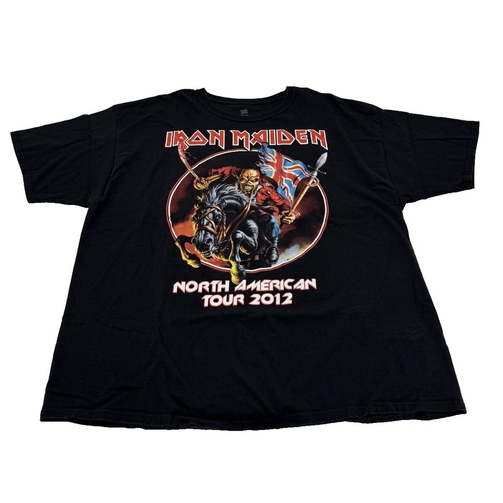 IRON MAIDEN Maiden England 2012 North American Tour T-shirt 2X Anvil Cotton